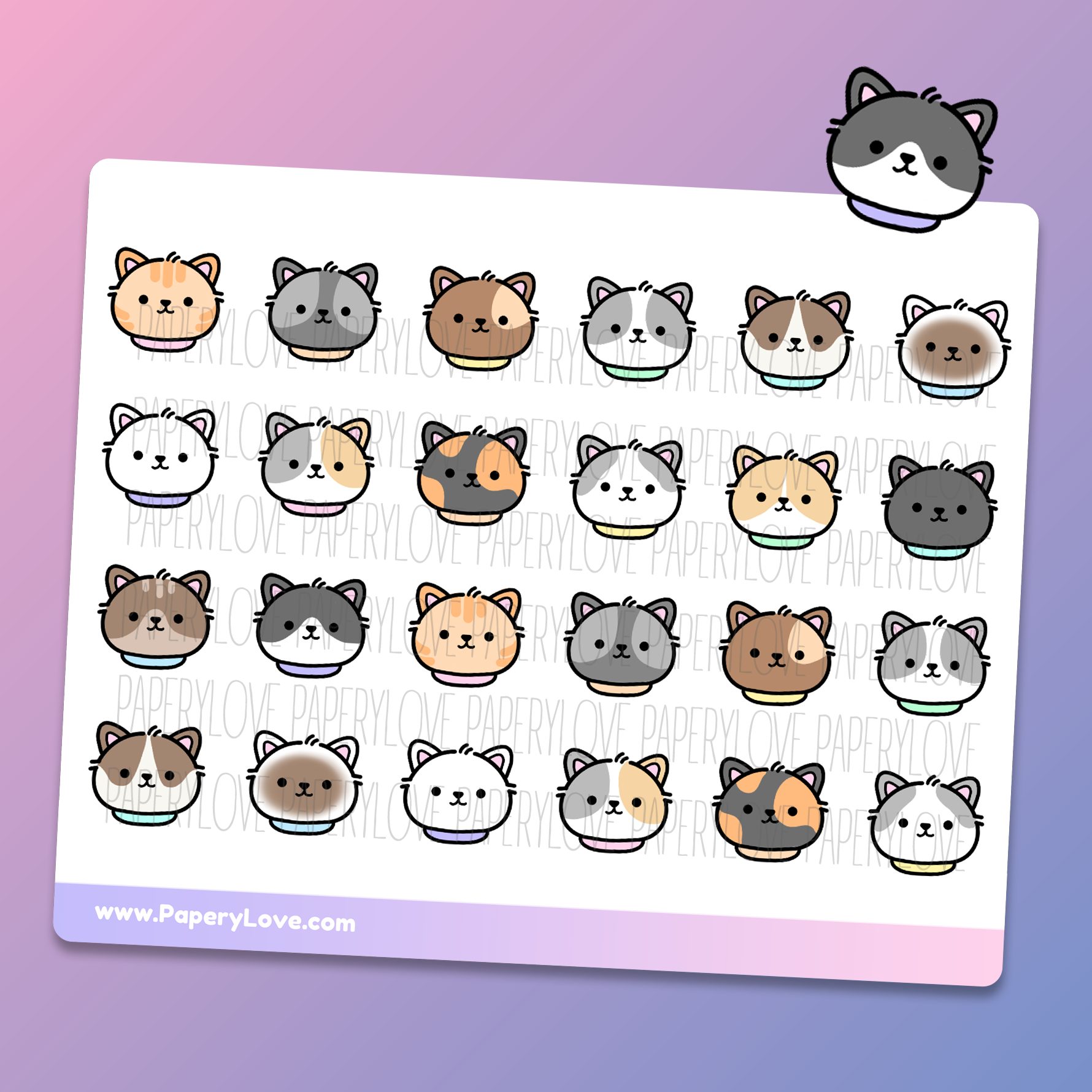 Planner Stickers | Cats - PaperyLove